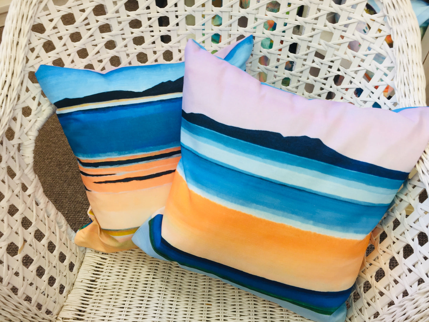 Arran from Barassie, Troon Cushion - Art by Milla