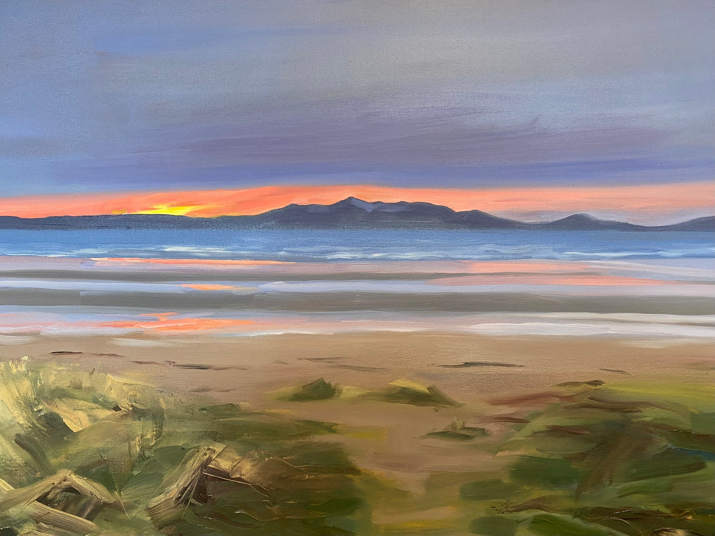 Pink Glow Over Arran