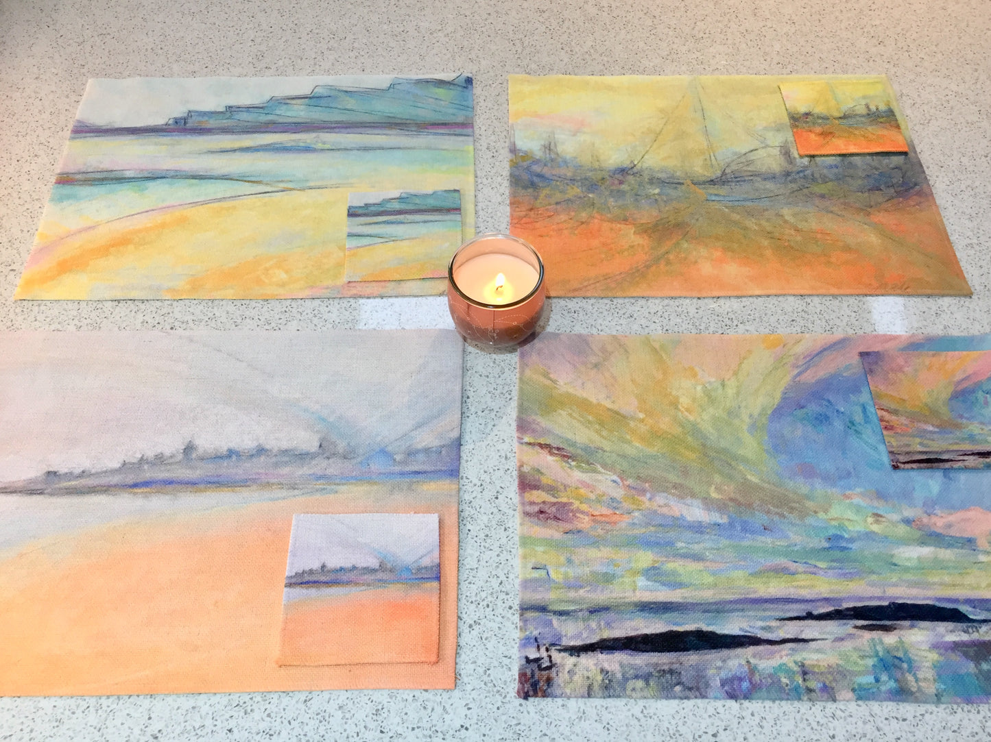 Scottish Placemat & Coaster Set - Art by Milla