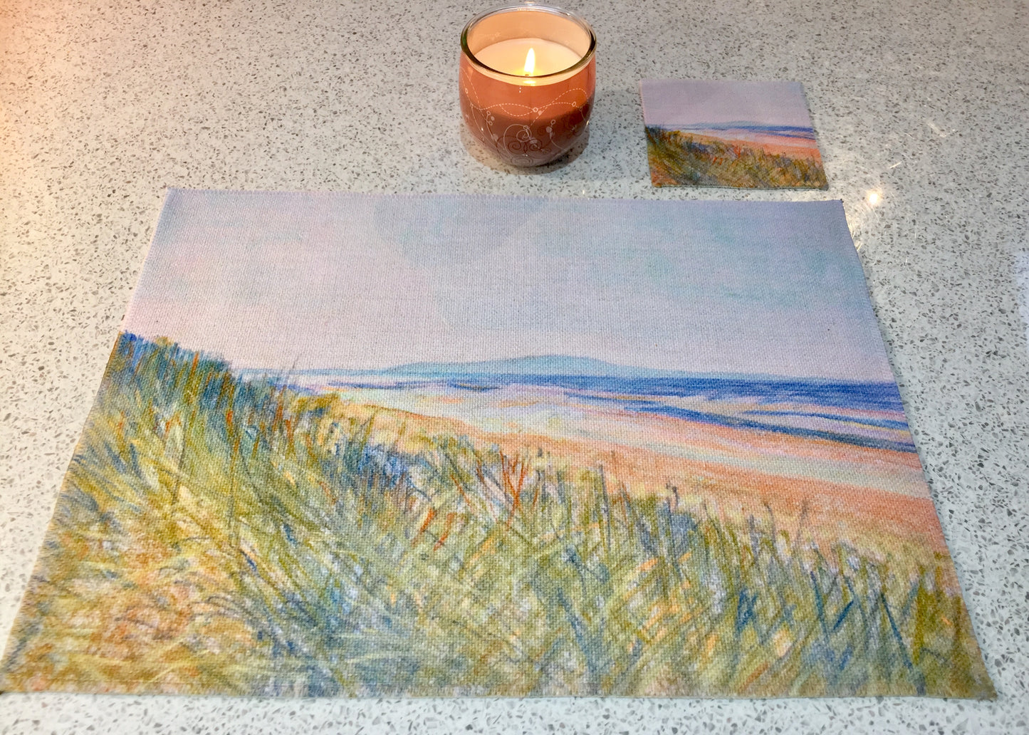 Troon Placemat & Coaster Set - Art by Milla