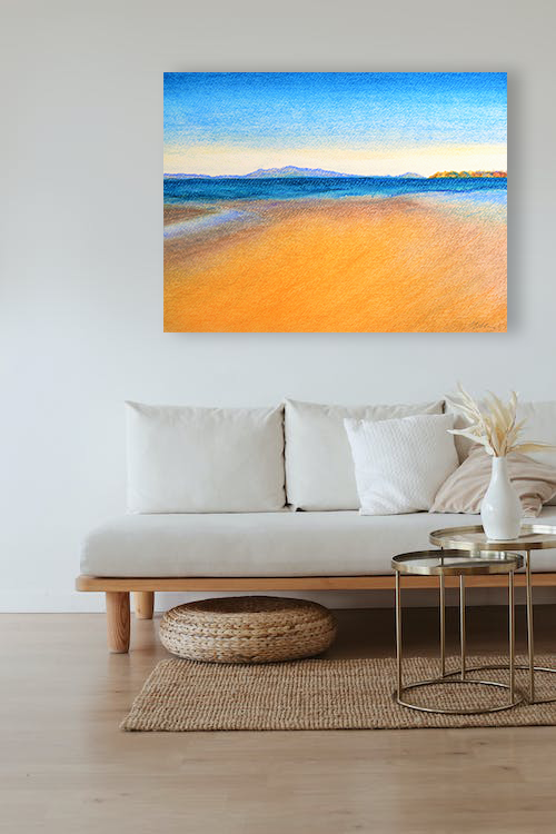 Arran from Troon Canvas Print