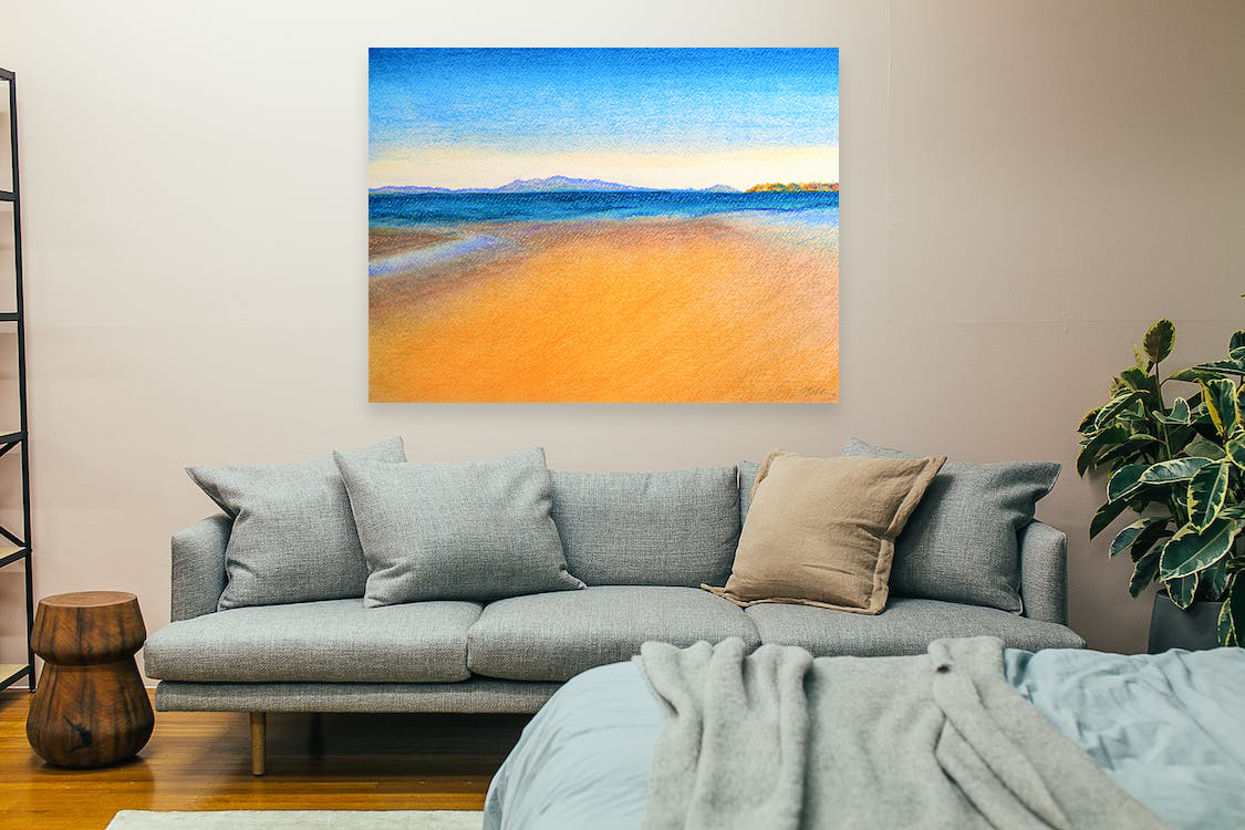 Arran from Troon Canvas Print