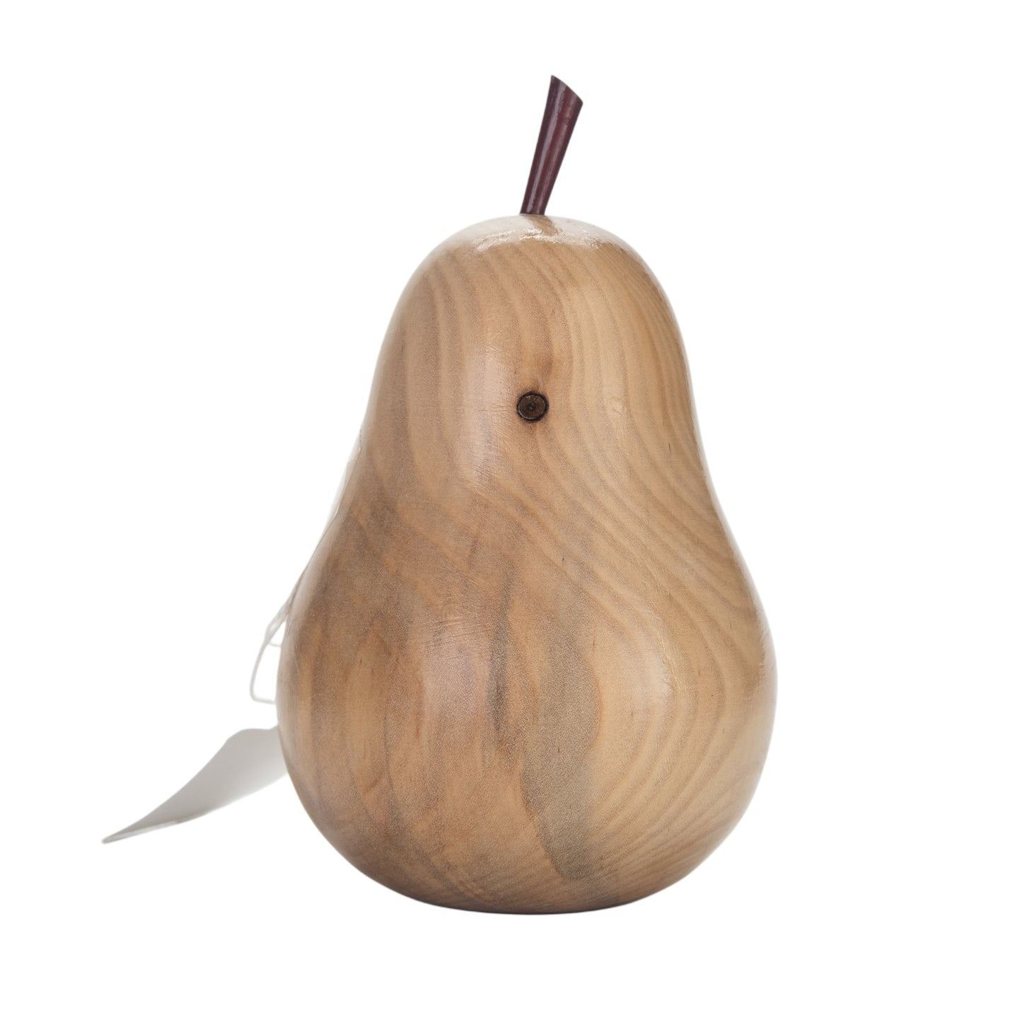Hand-Turned Wooden Pear Ornament