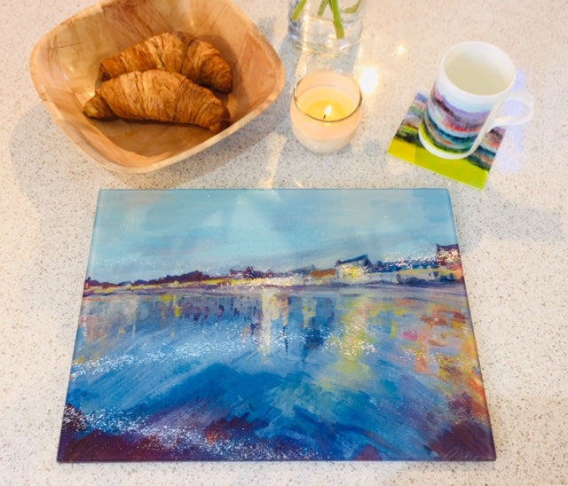 Evening Light Millport Chopping Board - Art by Milla