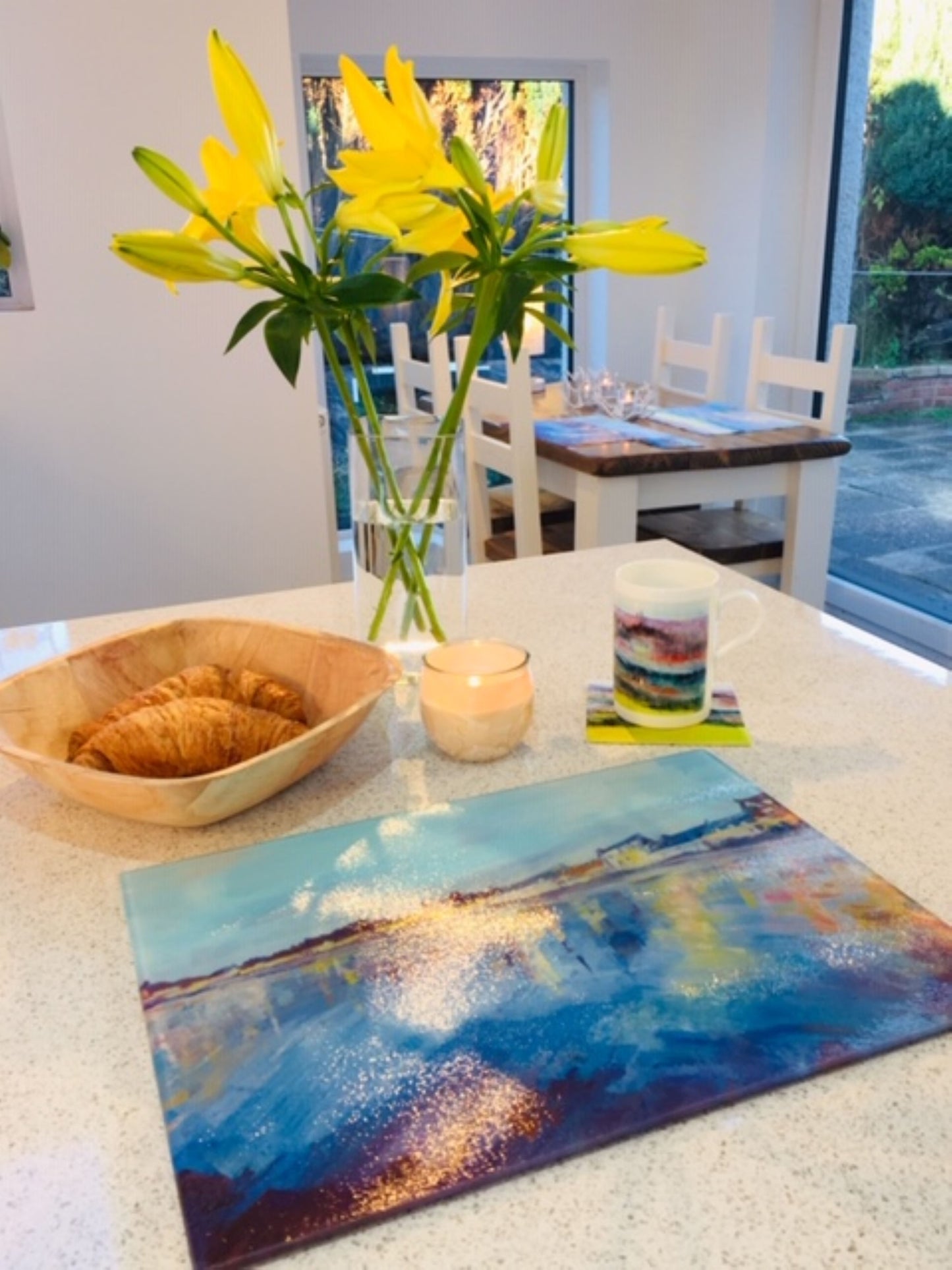 Evening Light Millport Chopping Board - Art by Milla