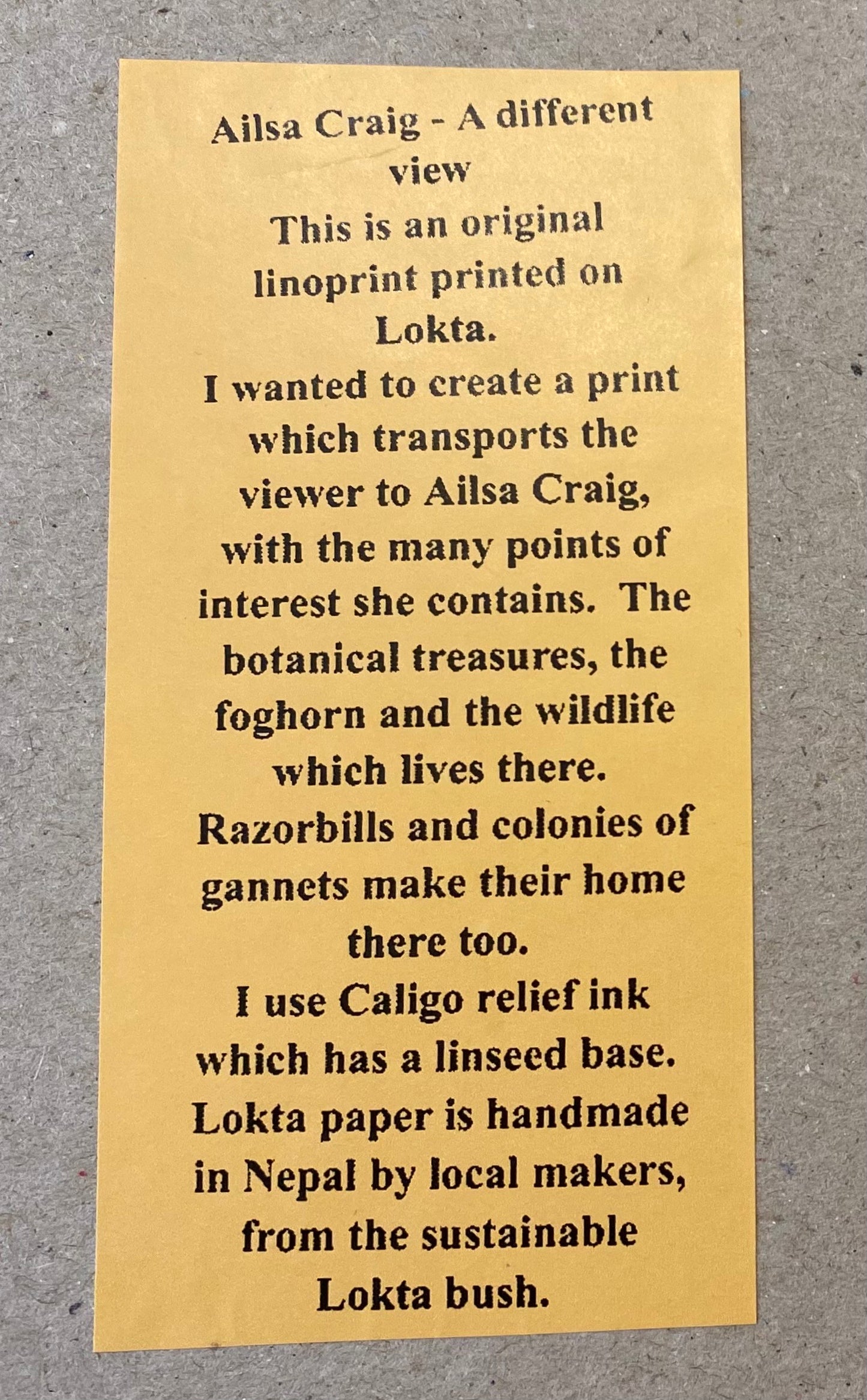 Ailsa Craig - A Different View 1/6 by Collette Howie