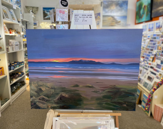 Pink Glow Over Arran