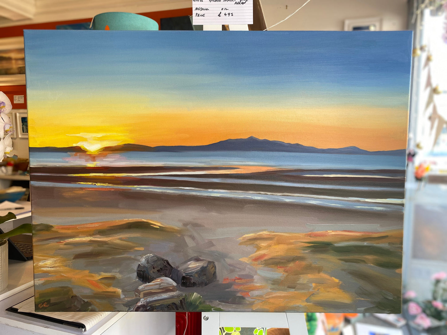 Golden Sunset Over Arran
