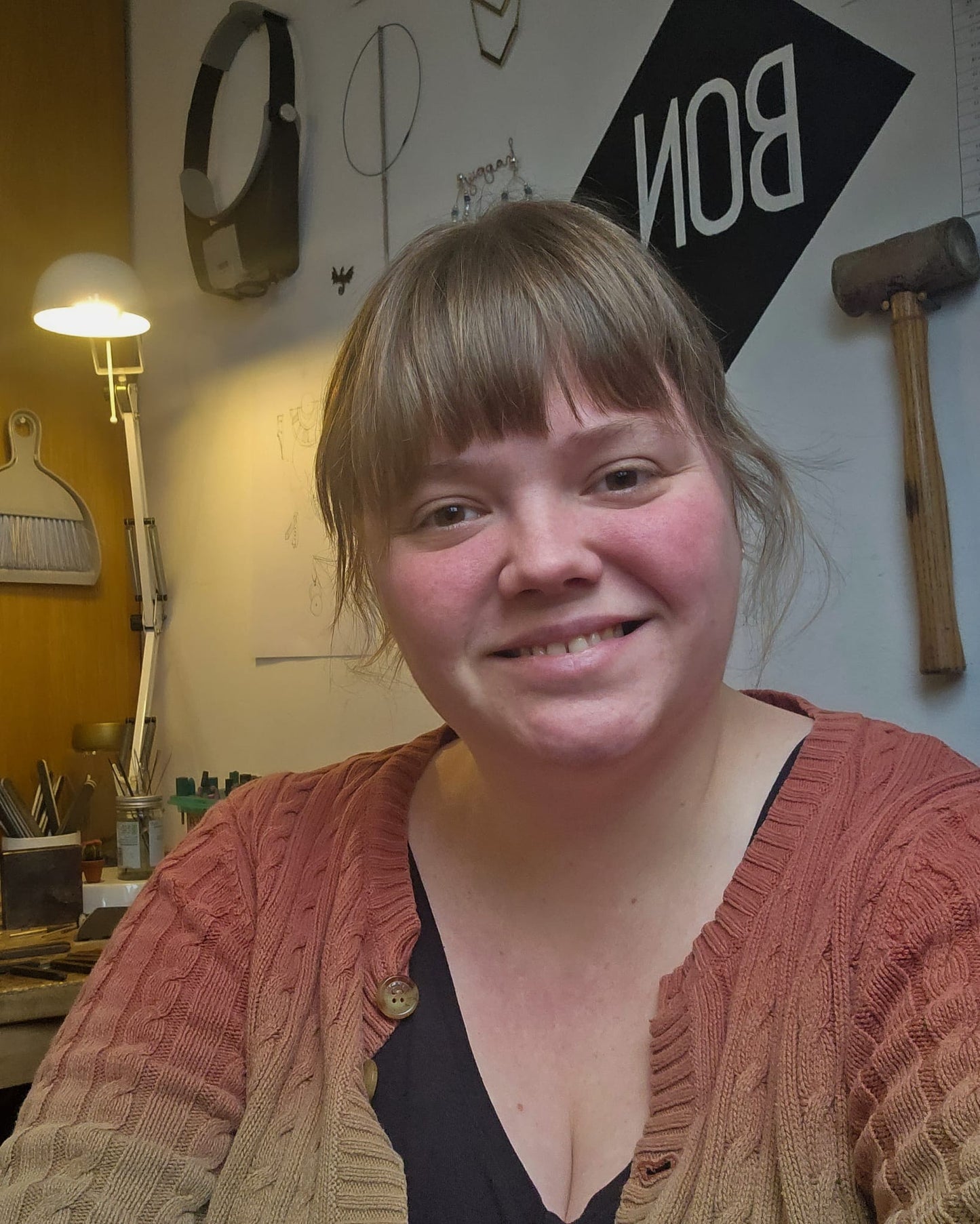 Personalised Hammered Cuff Workshop with local Jeweller Bianca O'Neill
