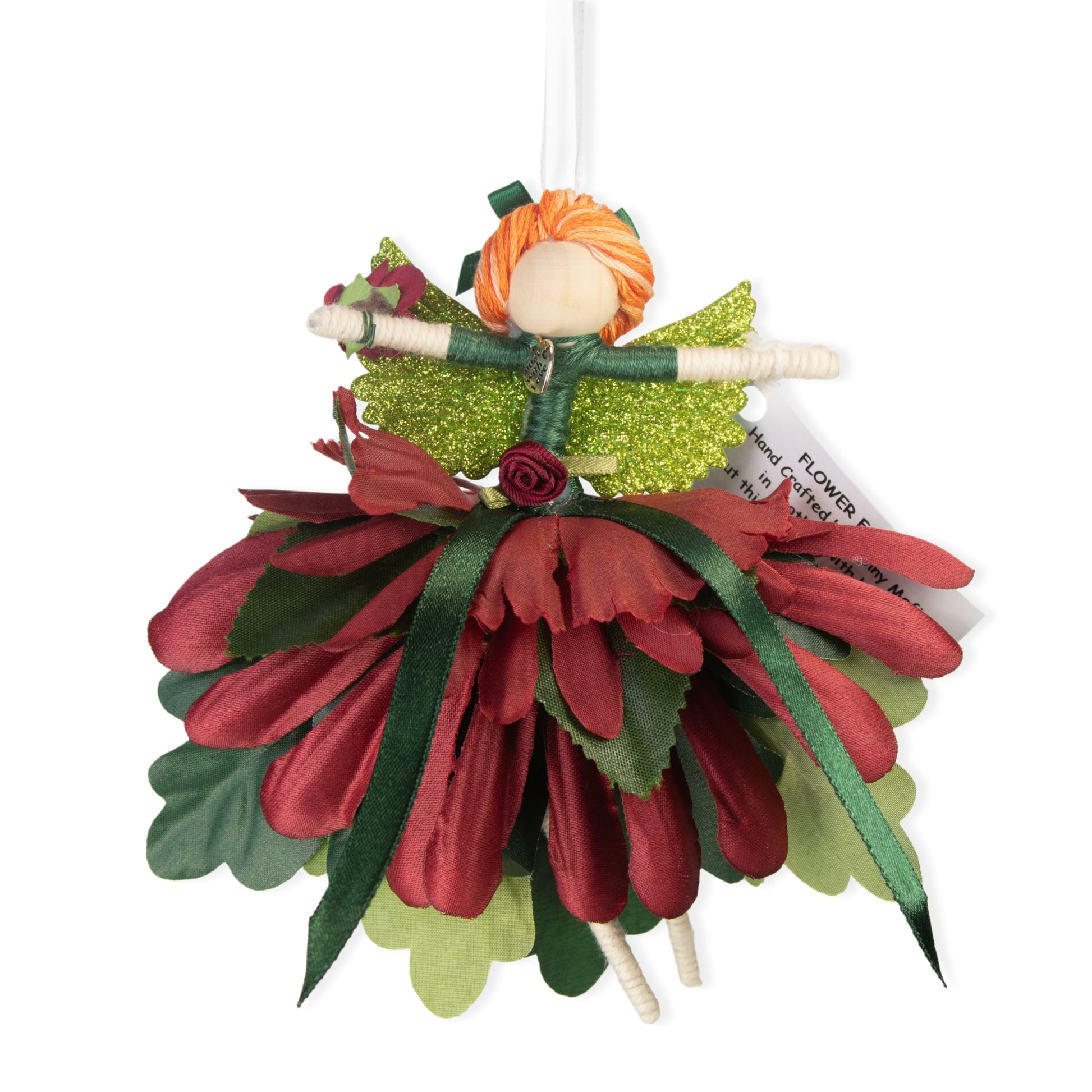 Handmade Christmas fairy decoration.