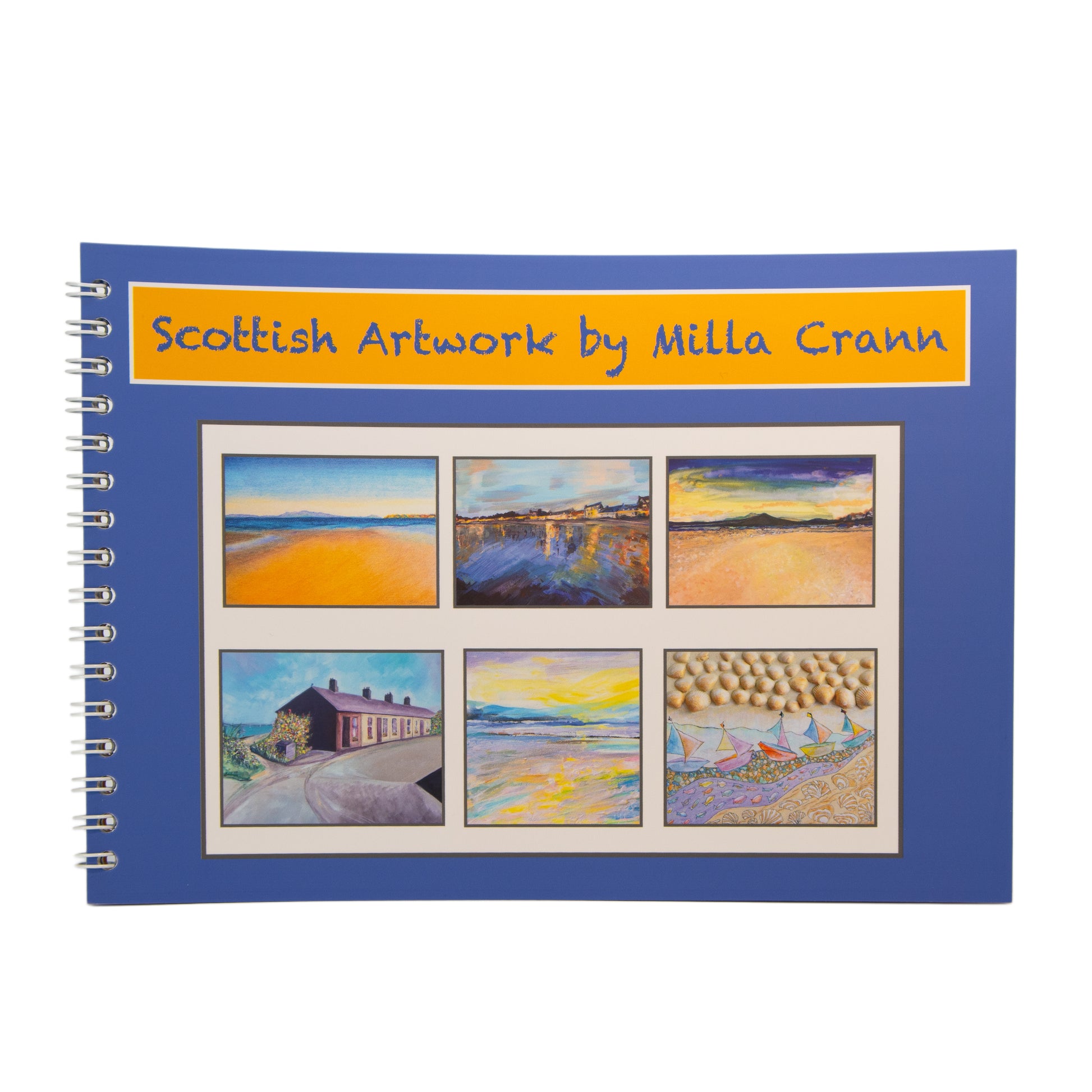 Book featuring Scottish artwork and original paintings by Milla Crann.